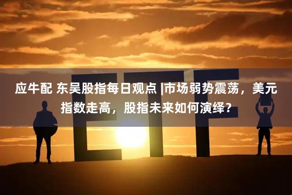 应牛配 东吴股指每日观点 |市场弱势震荡，美元指数走高，股指未来如何演绎？